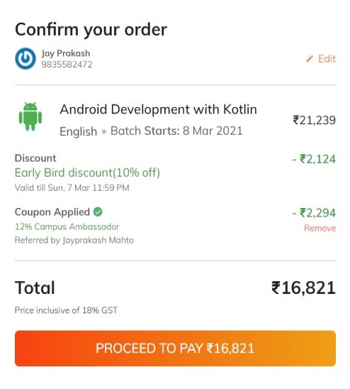 Coding Ninjas Android Development Course