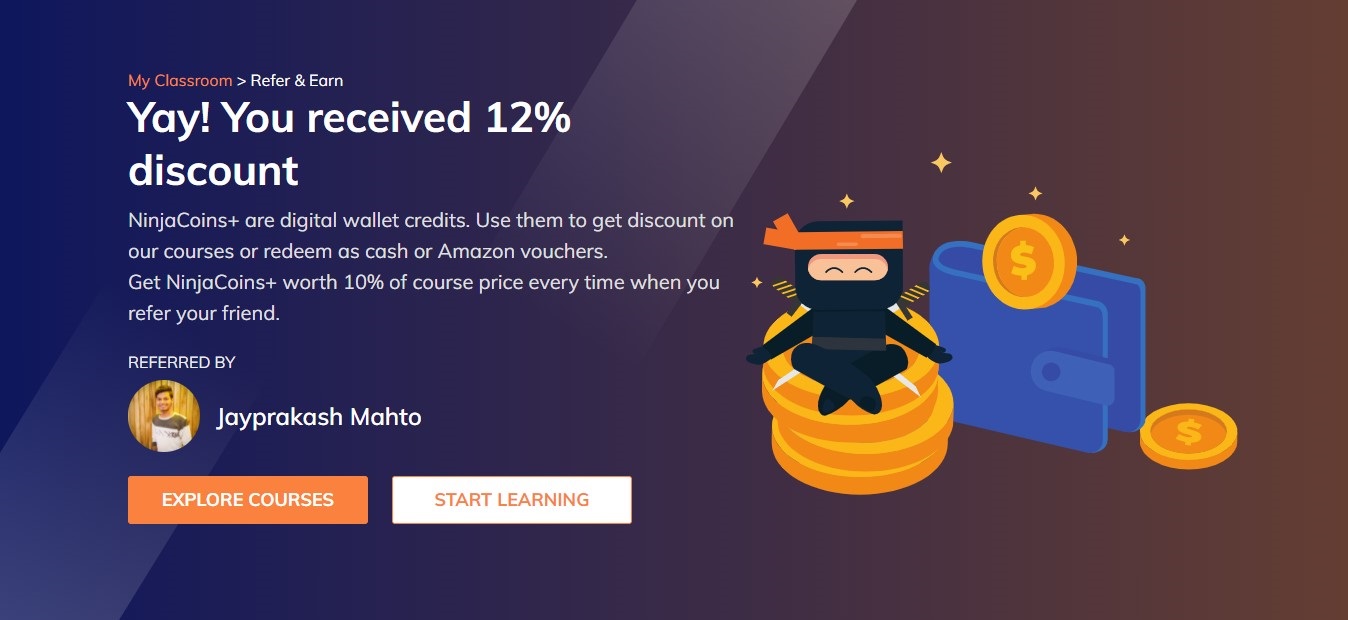 Coding Ninjas Rs 1200 Referral Discount