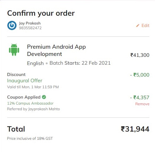 Coding Ninjas Premium Android App Development Course