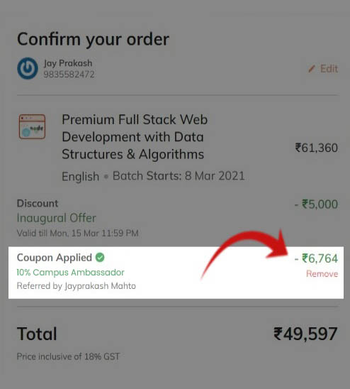 coding ninjas maximum discount